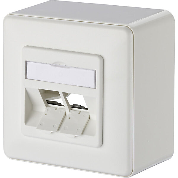 METZ CONNECT Anschlussdose leer AP 2x rws 43mm 130B10D20002-E